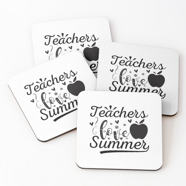 Item preview, TEACHERS LOVE SUMMER designed and sold by SticerOcean.