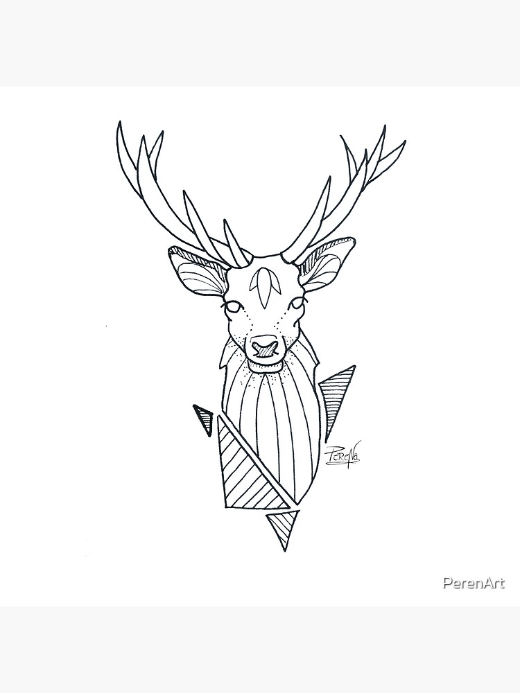 « Cerf géométrique » par PerenArt