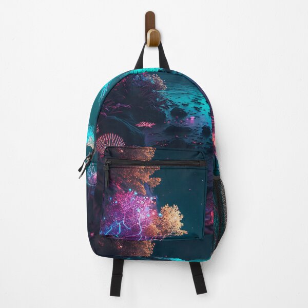Item preview, Colurful neon forest art designed and sold by zeroxAI.