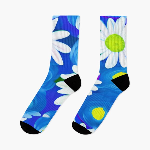 Item preview, Patch of Daisy and Blue Button Flowers Green Patch of Ground for Background     ra designed and sold by deniselynnimage.