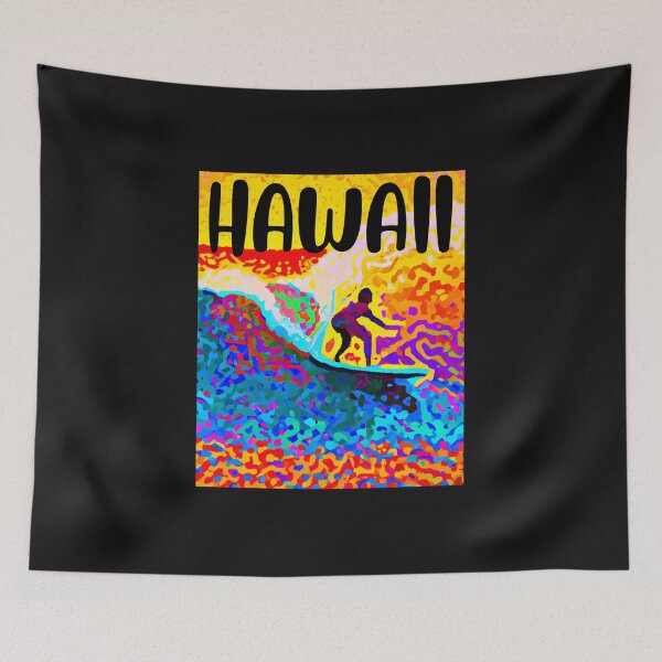 Item preview,  VINTAGE HAWAII SURFING LABEL designed and sold by starfishstuff.