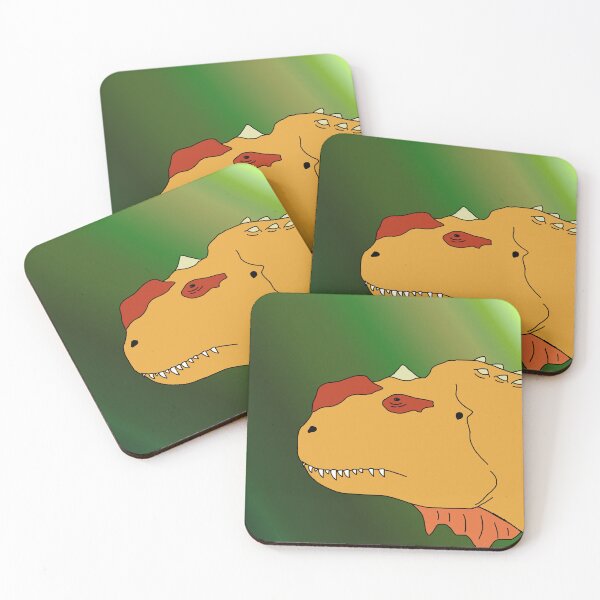 Item preview, Orange and Red Majungasaurus Print designed and sold by AuperArchives.