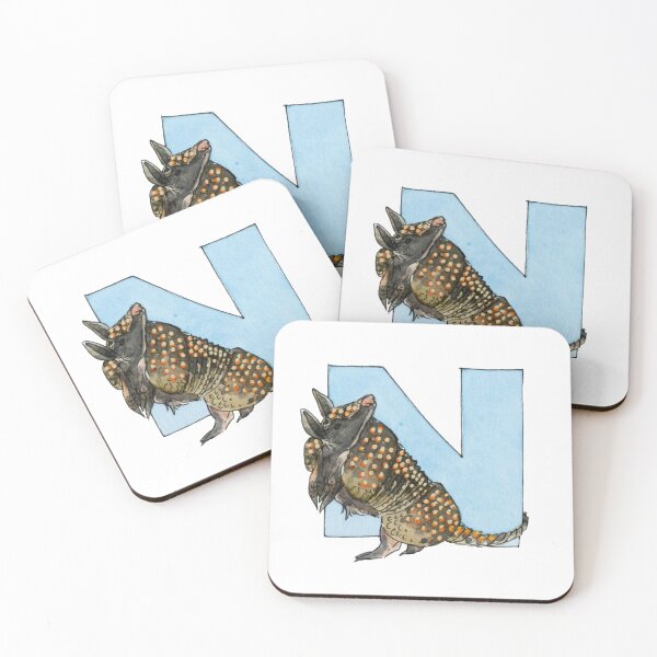 Item preview, N for Nine-banded armadillo designed and sold by immerzdstudio.
