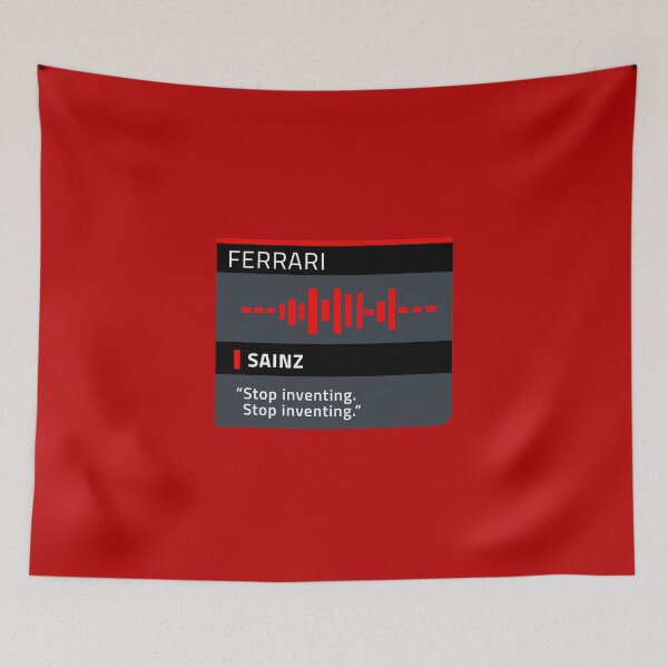 Item preview, Carlos Sainz - Ferrari - Stop Inventing - Radio Message designed and sold by Harley-Jay.
