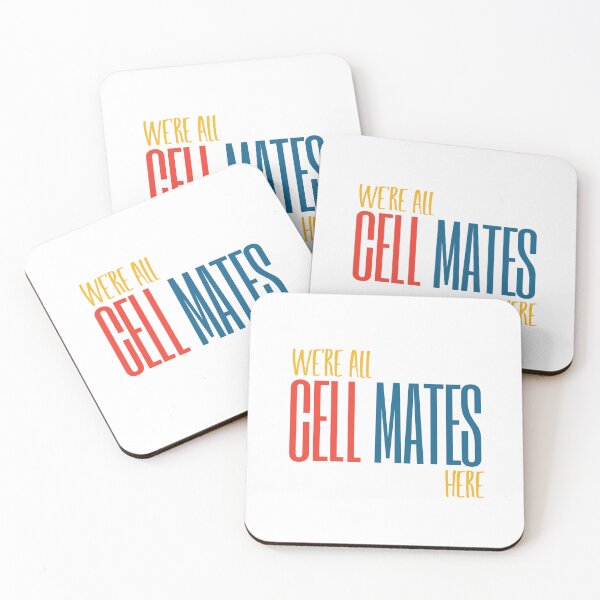 Item preview, Microbiology Pun We're All Cell Mates Here designed and sold by whyitsme.