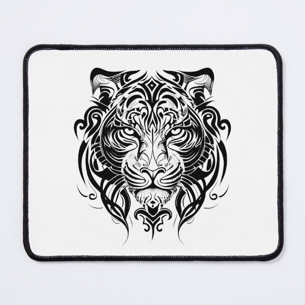 Item preview, Tribal Tiger Head designed and sold by ShadowAndSlate.
