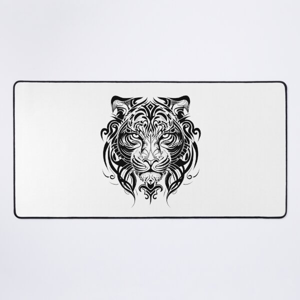 Item preview, Tribal Tiger Head designed and sold by ShadowAndSlate.