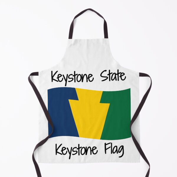 Item preview, Keystone State, Keystone Flag (black) designed and sold by Tara Stark.