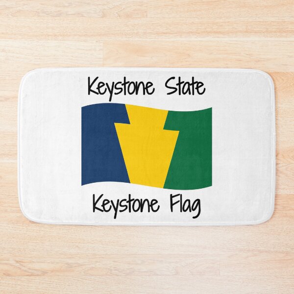 Item preview, Keystone State, Keystone Flag (black) designed and sold by Tara Stark.