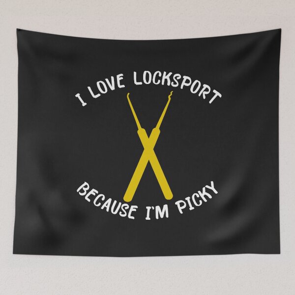 Item preview, I Love Locksport Because I'm Picky T Shirt Mug Phone Case Design designed and sold by RarefiedAir.