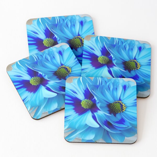 Item preview, Blue Floral Arrangement on White Decorative Table Cloth          ra designed and sold by deniselynnimage.