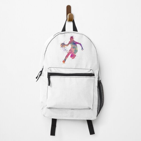 Item preview, Girl Basketball Dribble Watercolor Silhouette designed and sold by LotusGifts.