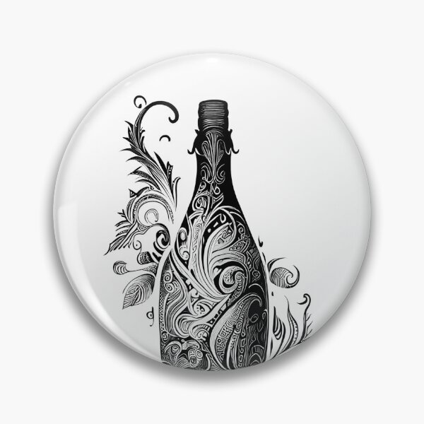 Item preview, Tribal Wine Bottle designed and sold by ShadowAndSlate.