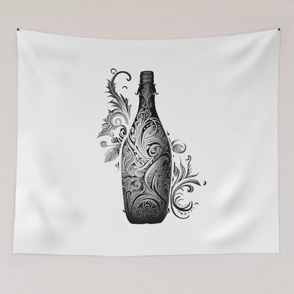 Item preview, Tribal Wine Bottle designed and sold by ShadowAndSlate.