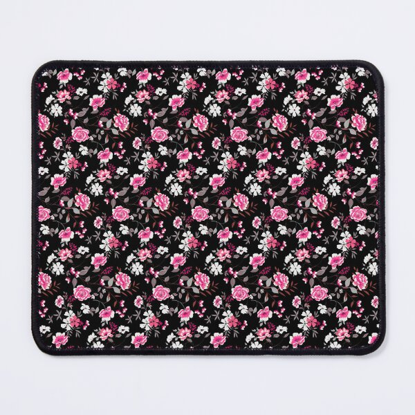 Item preview, Pink Roses on Black Background designed and sold by Darcy777.
