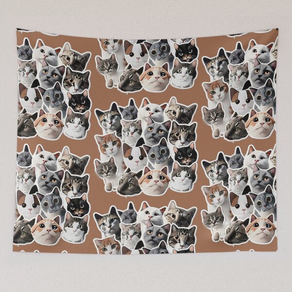 Item preview, Meme Cats  Stickers Pack of Cats Sticker designed and sold by THANKS4BUYING ⭐⭐⭐⭐⭐.