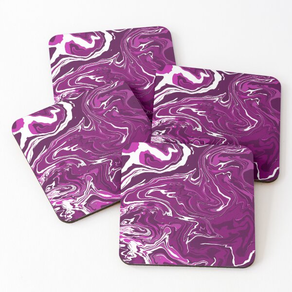 Item preview, Amarene, pink, purple and white, fluid art, white, navy, marble effect, relaxing painting for home decor, bedroom, living room, lounge, curtains designed and sold by Collagedream.