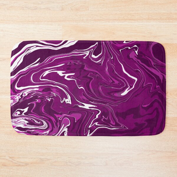 Item preview, Amarene, pink, purple and white, fluid art, white, navy, marble effect, relaxing painting for home decor, bedroom, living room, lounge, curtains designed and sold by Collagedream.