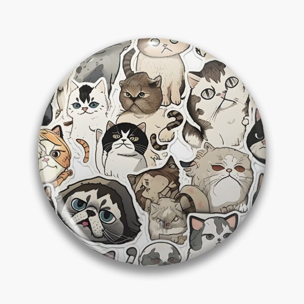 Item preview, Meme Cats Pack of Stickers designed and sold by THANKS4BUYING ⭐⭐⭐⭐⭐.