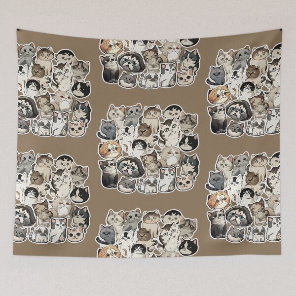Item preview, Meme Cats Pack of Stickers designed and sold by THANKS4BUYING ⭐⭐⭐⭐⭐.