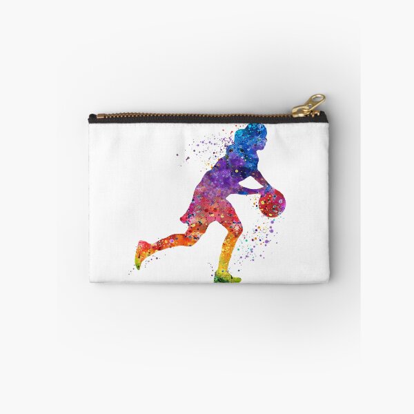 Item preview, Girl Basketball Player Dribbling Watercolor designed and sold by LotusGifts.