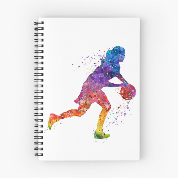 Item preview, Girl Basketball Player Dribbling Watercolor designed and sold by LotusGifts.