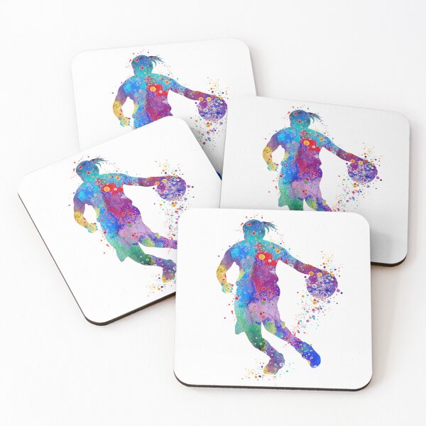 Item preview, Girl Basketball Player Watercolor Sport designed and sold by LotusGifts.