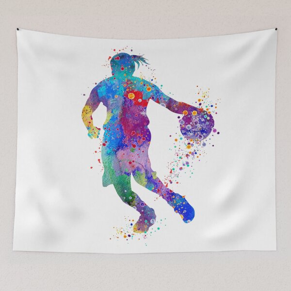 Item preview, Girl Basketball Player Watercolor Sport designed and sold by LotusGifts.