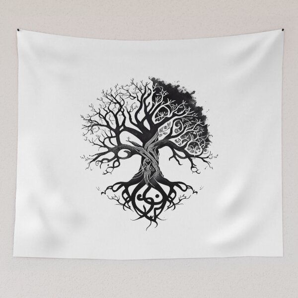 Item preview, Tribal Tattoo Tree of Life designed and sold by ShadowAndSlate.