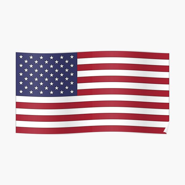 "American Flag Original Colors" Poster by bunbun369 Redbubble