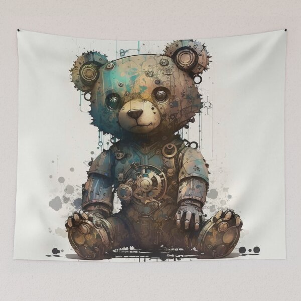 Aperçu de l'œuvre Steampunk Animals - Mechanical Teddy Bear créée et vendue par MindAsylum.