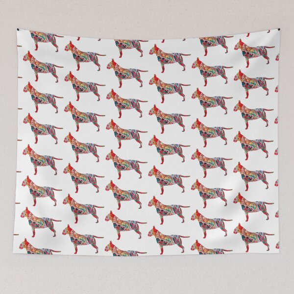 Aperçu de l'œuvre Bull Terrier, Bull Terrier Peinture, Cadeaux Bull Terrier, Impression Bull Terrier, Tasse Bull Terrier, Art Bull Terrier, Ornement Bull Terrier, T-shirt Bull Terrier, créée et vendue par Hazel Ryan Wagner.