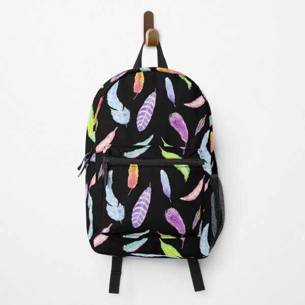 Item preview, Colorful watercolor feathers pattern designed and sold by Wolshebnaja.