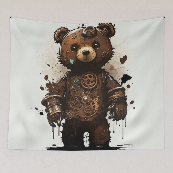 Aperçu de l'œuvre Steampunk Animals - Mechanical Teddy Bear #3 créée et vendue par MindAsylum.