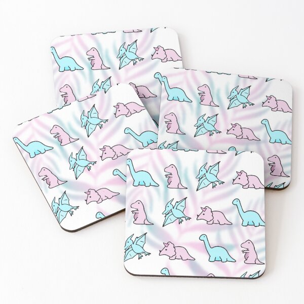 Item preview, Pastel Dinosaurs Fern Background designed and sold by gildedfinches.