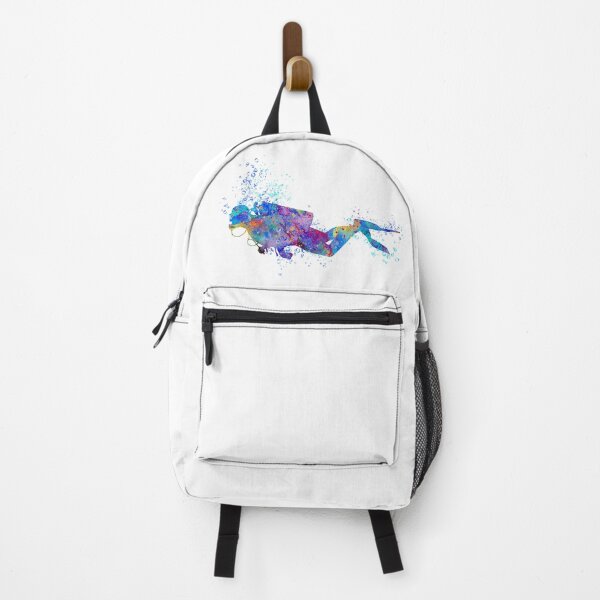 Item preview, Scuba Diver Colorful Watercolor designed and sold by LotusGifts.