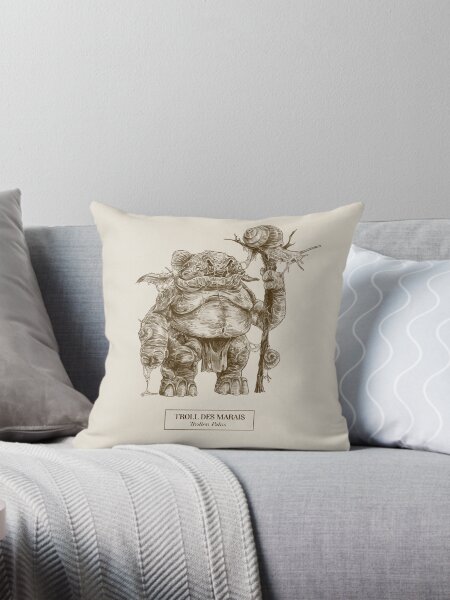 Swamp Troll Throw Pillow