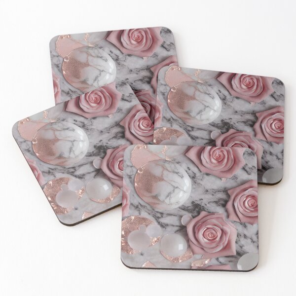 Item preview, Quartz Feminine Rose Gold Marble #1 designed and sold by EdeniaArtStudio.