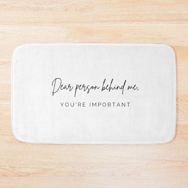 Item preview, Dear Person Behind Me, You Are Important Suicide Prevention Awareness designed and sold by ichewsyou.