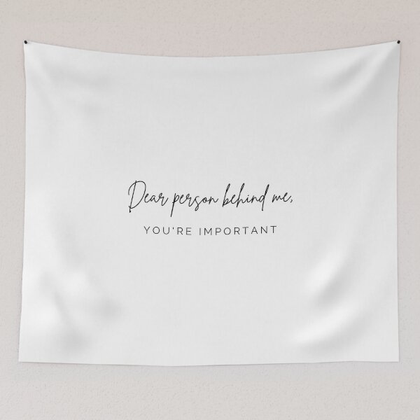 Item preview, Dear Person Behind Me, You Are Important Suicide Prevention Awareness designed and sold by ichewsyou.