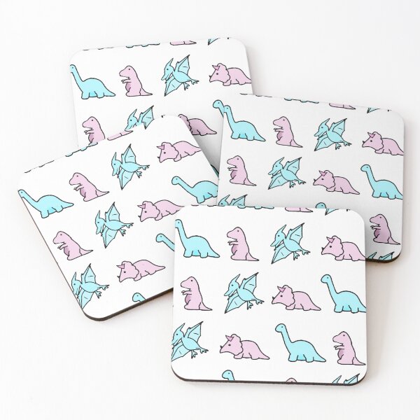 Item preview, Pastel Dinosaurs - Transparent designed and sold by gildedfinches.