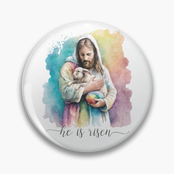 Item preview, Jesus and The Easter Bunny - He is Risen Christian Easter designed and sold by DOLCEINDIGO.