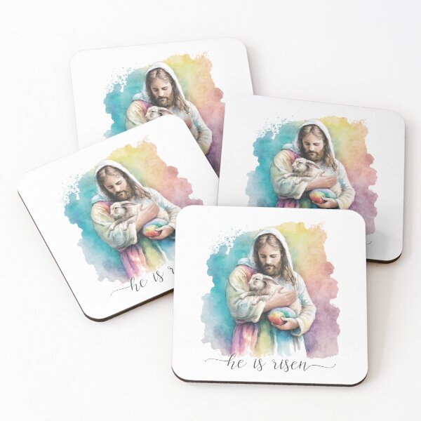 Item preview, Jesus and The Easter Bunny - He is Risen Christian Easter designed and sold by DOLCEINDIGO.