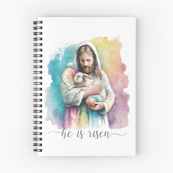 Item preview, Jesus and The Easter Bunny - He is Risen Christian Easter designed and sold by DOLCEINDIGO.