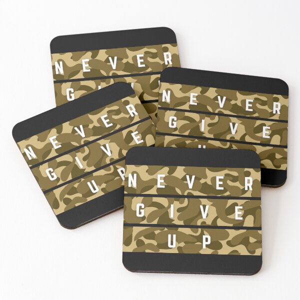 Item preview, Never give up! designed and sold by MPDesign84.