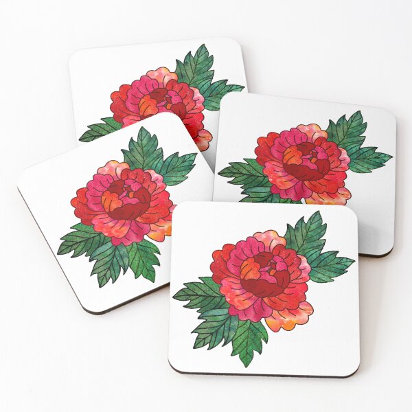 Item preview, Traditional Tattoo-Style Flower | Peony | Tattoo Flash | Watercolor Flower designed and sold by Colorcore.