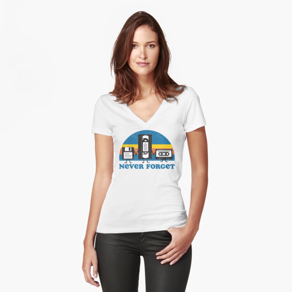 Artikel-Vorschau von Tailliertes T-Shirt mit V-Ausschnitt, designt und verkauft von Tingsy.