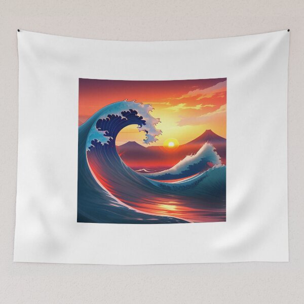 Item preview, Retro Reimagining of The Great Wave Off  designed and sold by Queen1120.