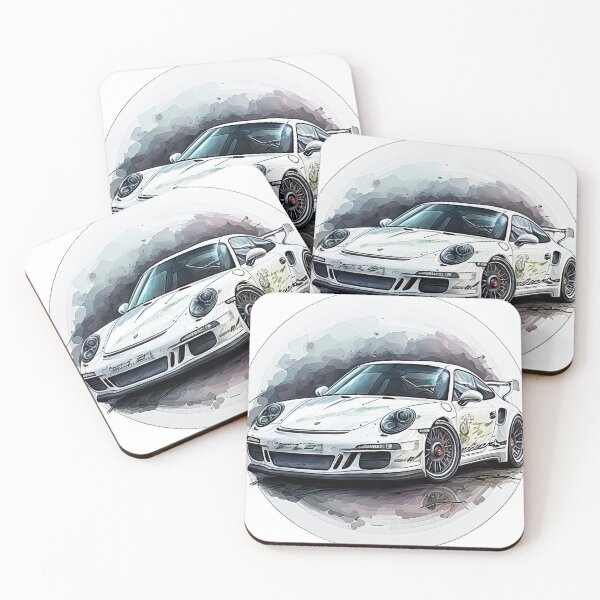 Item preview, Porsche on wheels of fire designed and sold by Cumulonimbusart.