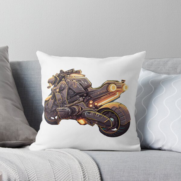 Item preview, Futuristic Space Motorcycle Vaporwave Aesthetic Scifi Cyberpunk Automotive Sticker designed and sold by mintflavor.